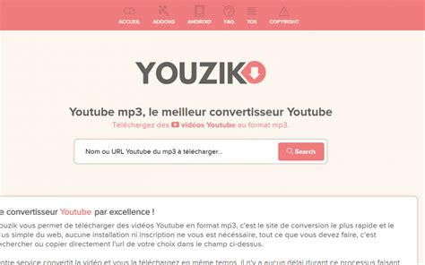 youzik|Convertisseur YouTube en MP3 